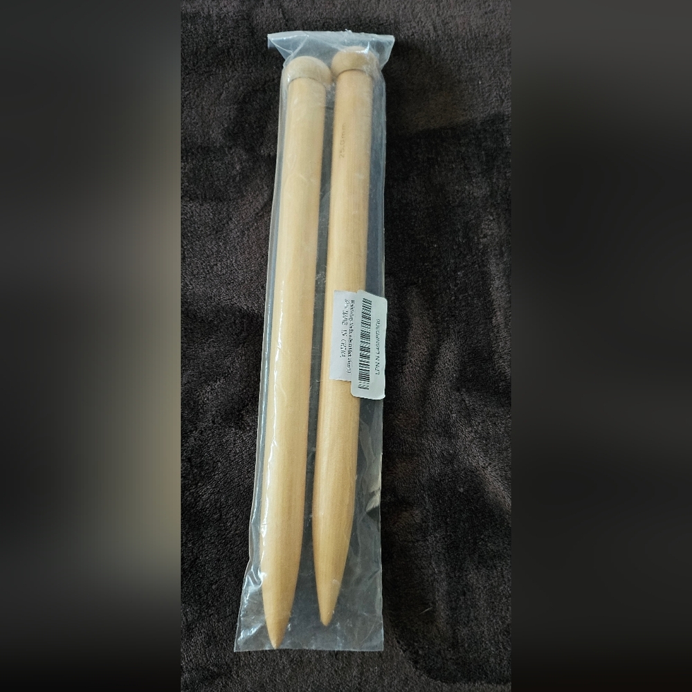 NWT- Wabetfu Large Size Bamboo Knitting Needle- 13.8" Long